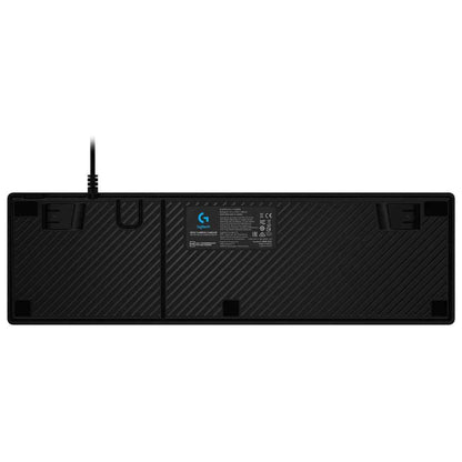 Logitech G513 Carbon Backlit Mechanical Gaming Keyboard, GX Blue Switch Clicky, 26-Key Rollover & Anti-Ghosting, Programmable Macros, Palm rest, USB Passthrough Connectivity, Black | 920-008934
