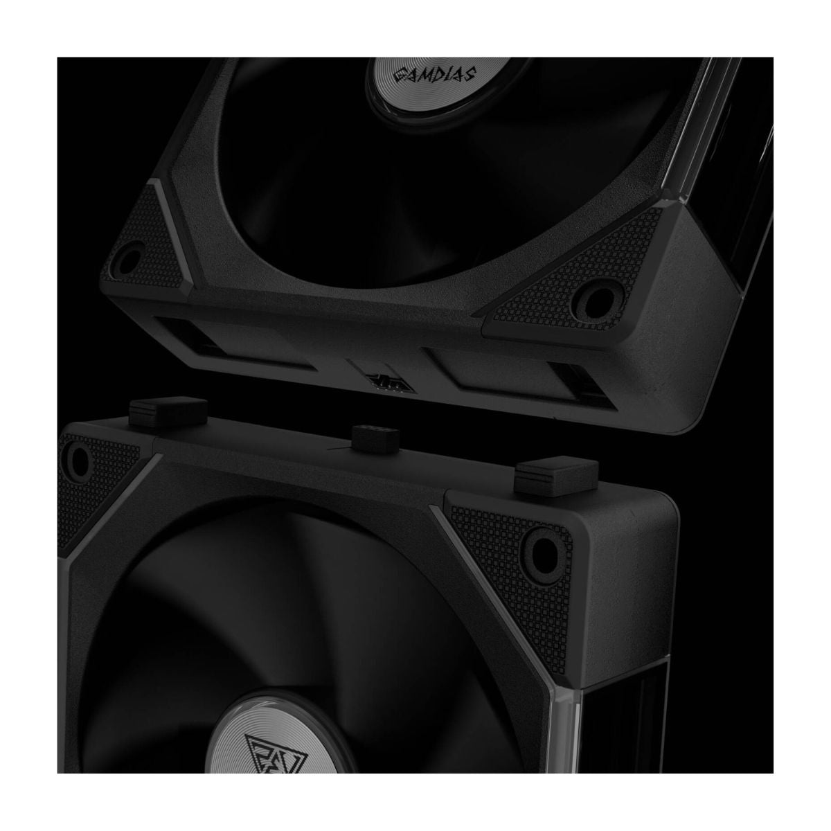 GAMDIAS AEOLUS P2-1201 ARGB PWM Cooling Fan | 120mm | 74.97 CFM Airflow | 1000–2400 RPM | 3.1 mmH₂O Air Pressure | USB Control | Black