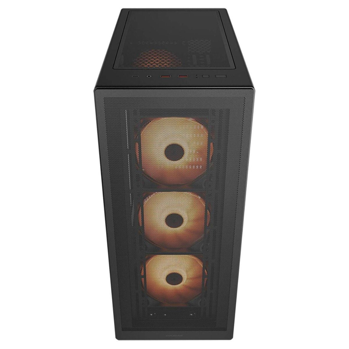 Cougar MX220 RGB Mid Tower Computer Case, 4x 120mm ARGB Fans, 360mm Radiator Support, Ultraslim Mesh Front Panel, Black | 382AC80.0001