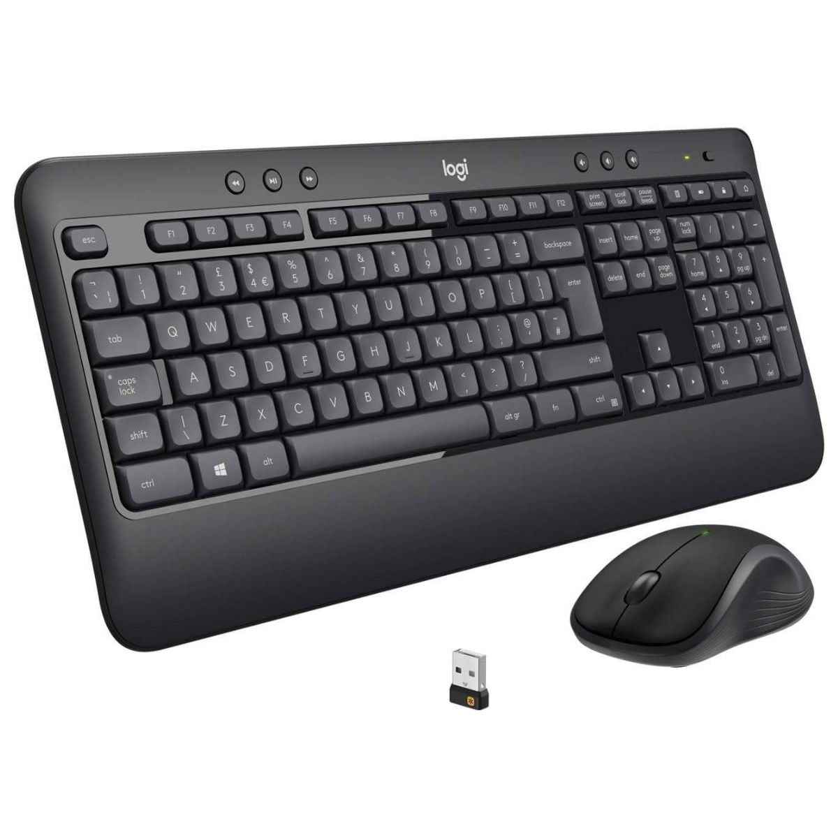 Logitech MK540 Advanced Wireless Keyboard and Mouse Combo English-Arabic | 920-008693 / 920-008685