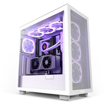 NZXT Vertical GPU Mounting Kit White AB-RH175-W1, 175 mm PCIe 4.0x16 Riser Cable, GPU Holder, Sturdy Steel Bracket, Fits perfectly with NZXT H5, H7 and H9 Series