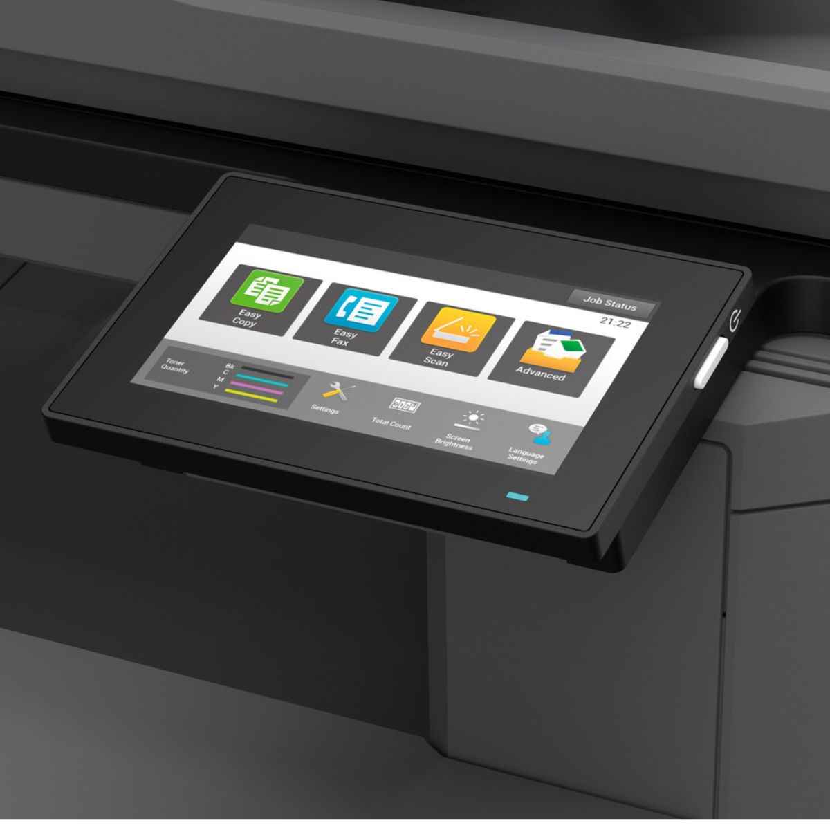 Sharp MX-C358F Multifunction Printer, 4.3" Colour LCD Touchscreen, 1200 x 1200 DPI Resolution, 33 Colour, 33 B/W PPM Print Speed, Max 2001 Sheets Paper Capacity, Gray | MX-C358F