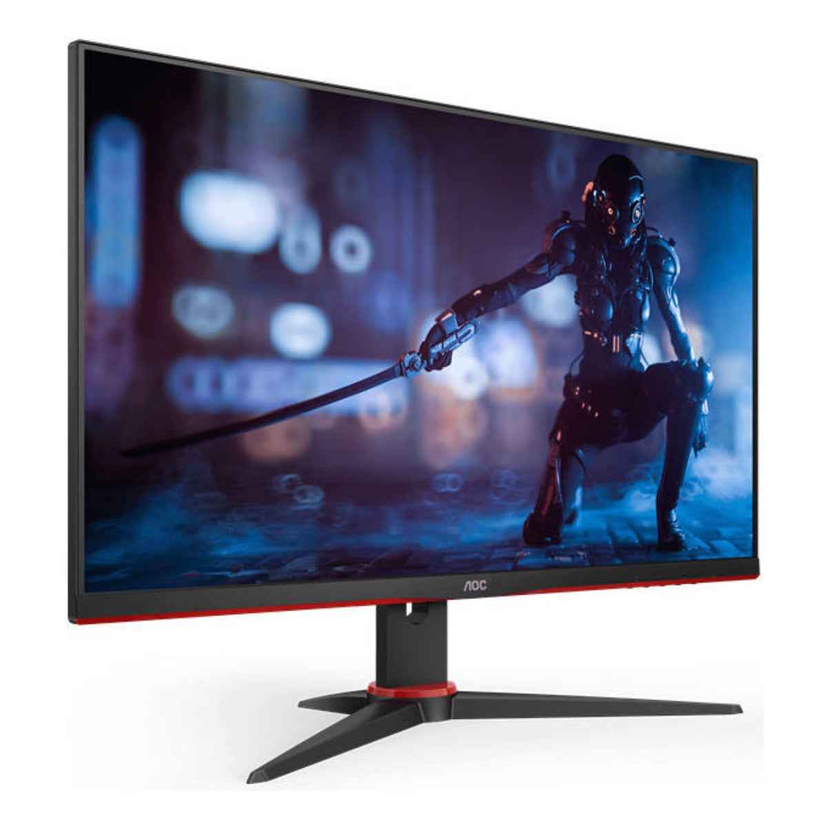 AOC 27G2SE 27" AdaptiveSync Gaming Monitor, 165Hz 1920 1080VA Display, 1ms Response Time, 16.7M Color, 178° (H) / 178° (V) Viewing Angle, VGA 1, HDMI 1.4 2, DP 1.2 1, Black- Red