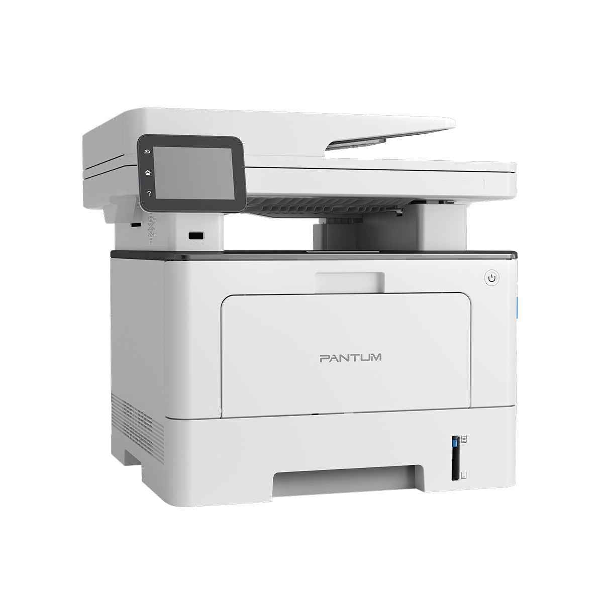 Pantum BM5100FDW Mono Multifunction Laser Printer, Print, Copy, Scan, Fax, Up to 40 ppm Print Speed, 3.6" Touch Screen Operation Panel, Flatbed + DADF Scanner, White | BM5100FDW