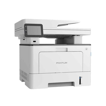 Pantum BM5100FDW Mono Multifunction Laser Printer, Print, Copy, Scan, Fax, Up to 40 ppm Print Speed, 3.6" Touch Screen Operation Panel, Flatbed + DADF Scanner, White | BM5100FDW