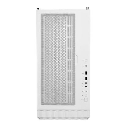 MSI MPG VELOX 100R Mid-Tower ATX Gaming PC White Case, Tempered Glass Front Panel, 4x 120mm ARGB Fans, Support Up to 360mm Radiator, Vertical GPU Mount, Optimized Airflow, Type-C