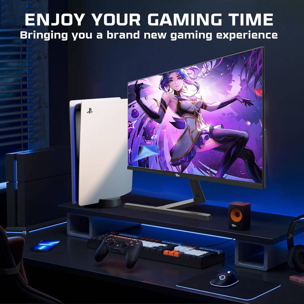 Twisted Minds TM27FHD180IPS Blaze Series Gaming Monitor, 27" FHD IPS Display, 180Hz Refresh Rate, 0.5ms Response Time, NVIDIA G-Sync Compatible, 16.7M Colors, Black | TM27FHD180IPS