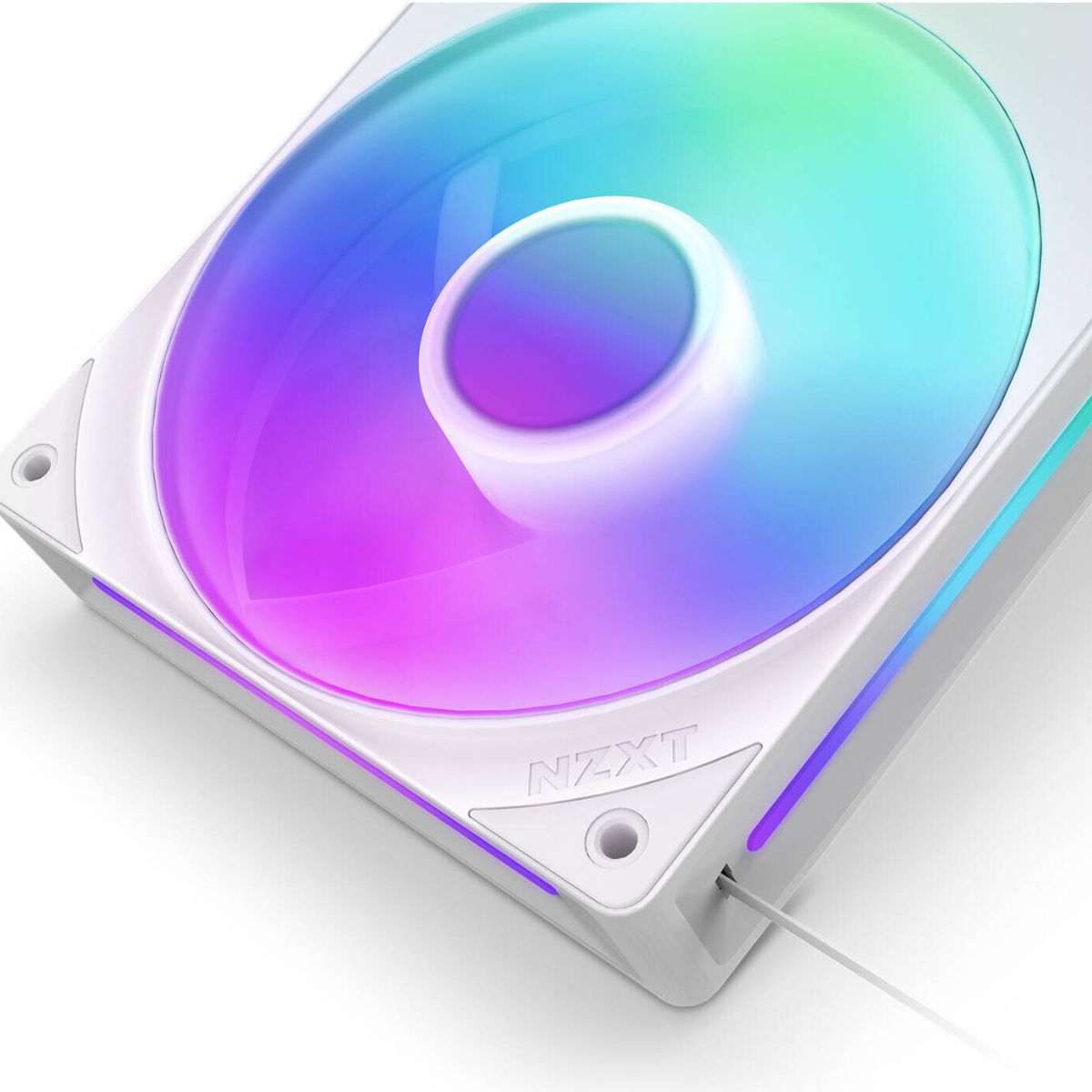 NZXT F360 RGB Core 360mm RGB Fan Unit – Single-Frame Design, 3x 120mm FDB Fans, 2400 RPM, 75.12 CFM, PWM Control