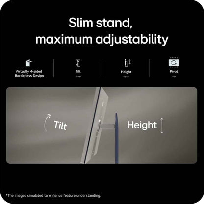 LG UltraFine  Monitor, 32" IPS Black Display, 6K Resolution, 60Hz Refresh Rate, 5ms (GtG @ Faster) Response Time, Thunderbolt 5 Port, DisplayHDR 600, HDR10, White