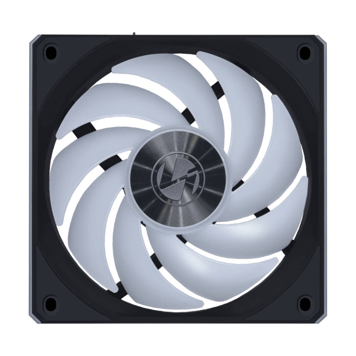 Lian-Li UNI FAN CL Wireless Computer Fan – 120mm, 2150 RPM, 77.34 CFM Airflow, FDB Bearing, Pack of 3 | Black / White