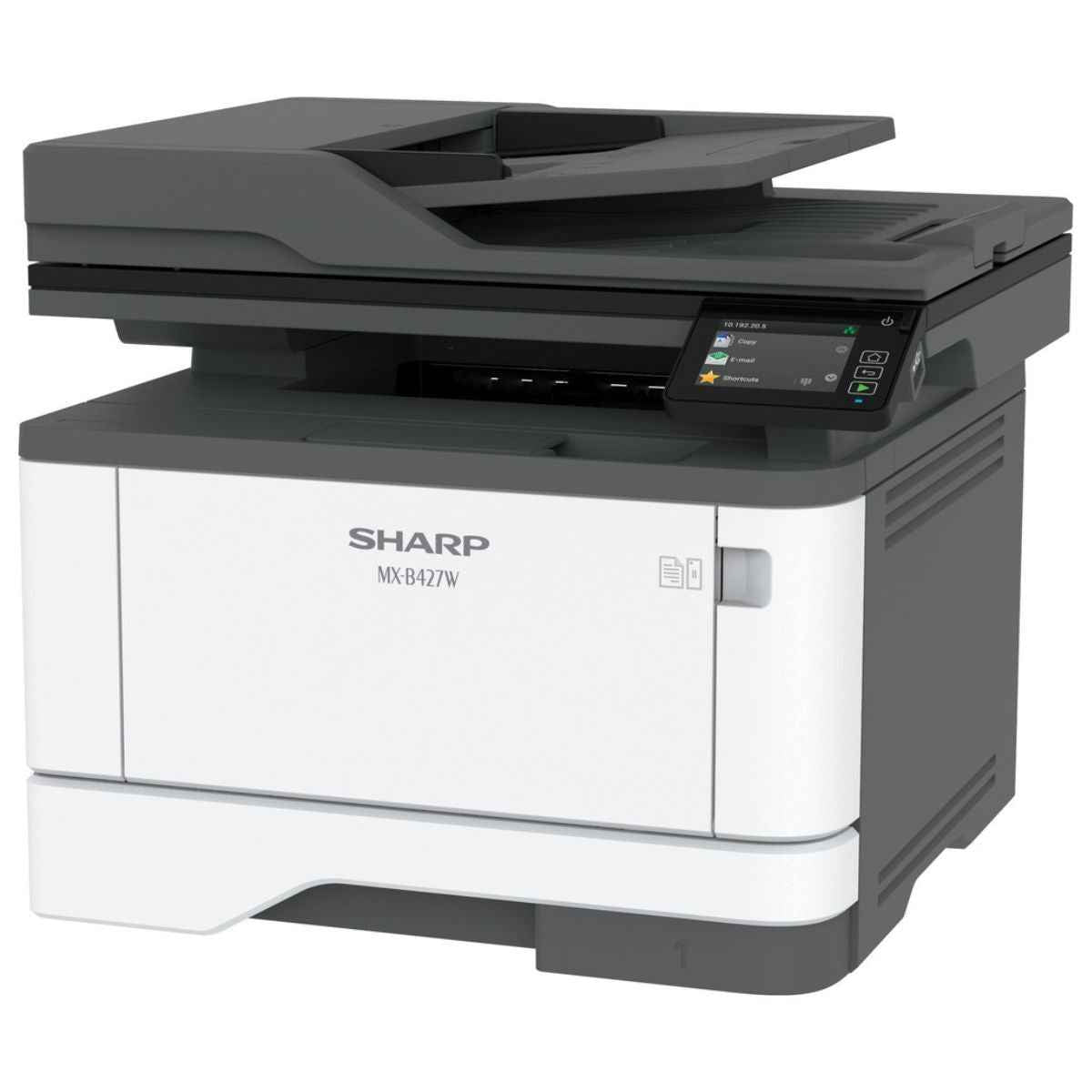 Sharp MX-B427W A4 Ultra-Compact Monochrome Multifunction Printer – Copy, Print, Color Scan, Fax, 40ppm, 2.8" Color Touch Screen