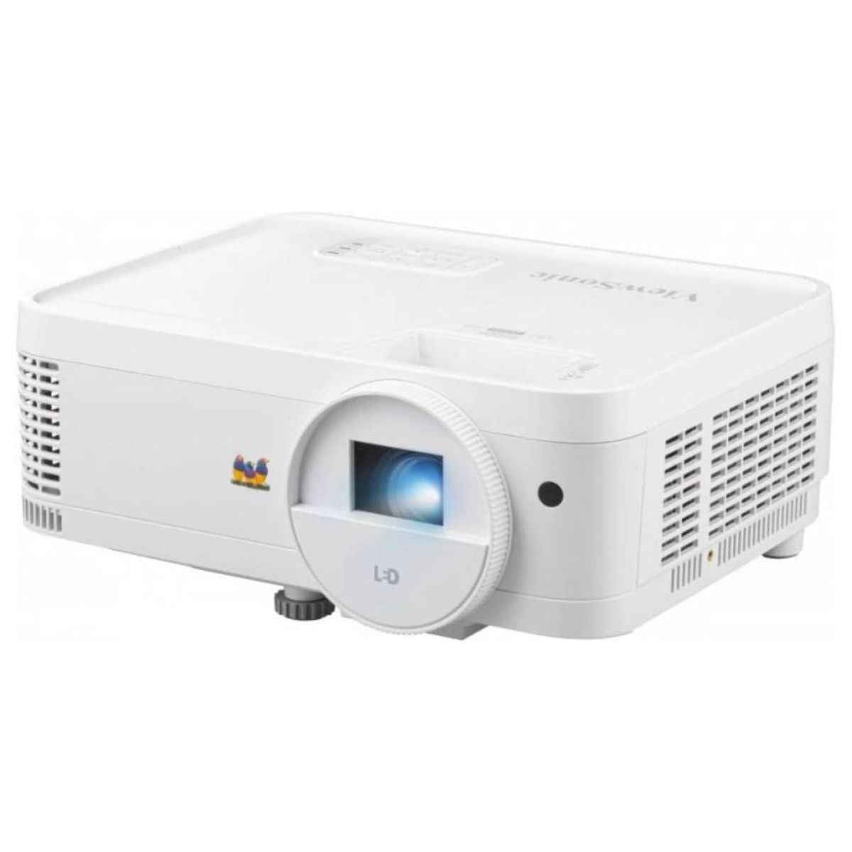Viewsonic LS500 WXGA LED Business - Education Projector, 3000 ANSI Lumens, 30000 Hour Lifespan, Instant Power On/Off, 360° Projection, 1.55-1.70 Throw Ratio, 30"-300" Image Size, White | LS500WHE