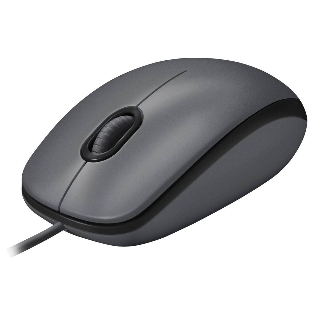 Logitech M100 Wired USB Mouse | Smooth Cursor Control | Plug & Play | No Software Setup |  Black, White | 910-005003,  910-001603 / 910-006764