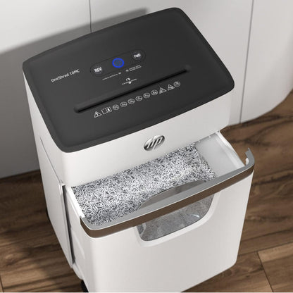 HP OneShred 10MC 2804 – Micro-Cut Paper Shredder (10-Sheet / P-5 Security)
