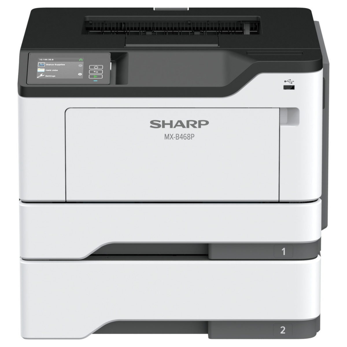 Sharp MX-B468P A4 Monochrome Printer – 44ppm, 1200 x 1200 dpi, Automatic Duplex, Expandable Paper Capacity