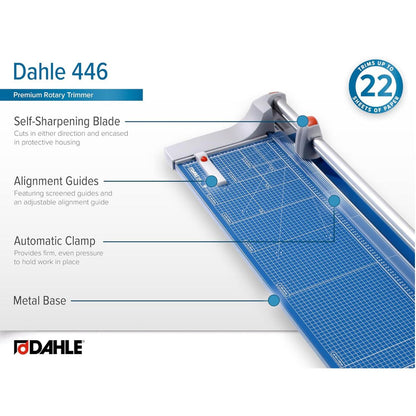 Dahle A1 Size Professional Paper Trimmer Model 446 | Large-Format Professional Paper Cutter | DHL 00446-20421