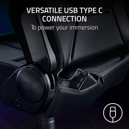 Razer Soma Chroma Wireless RGB Gaming Chair | Fabric Ergonomic Computer Chair | Chroma RGB Lighting | Built-in Lumbar Support | 155° Recline | Black