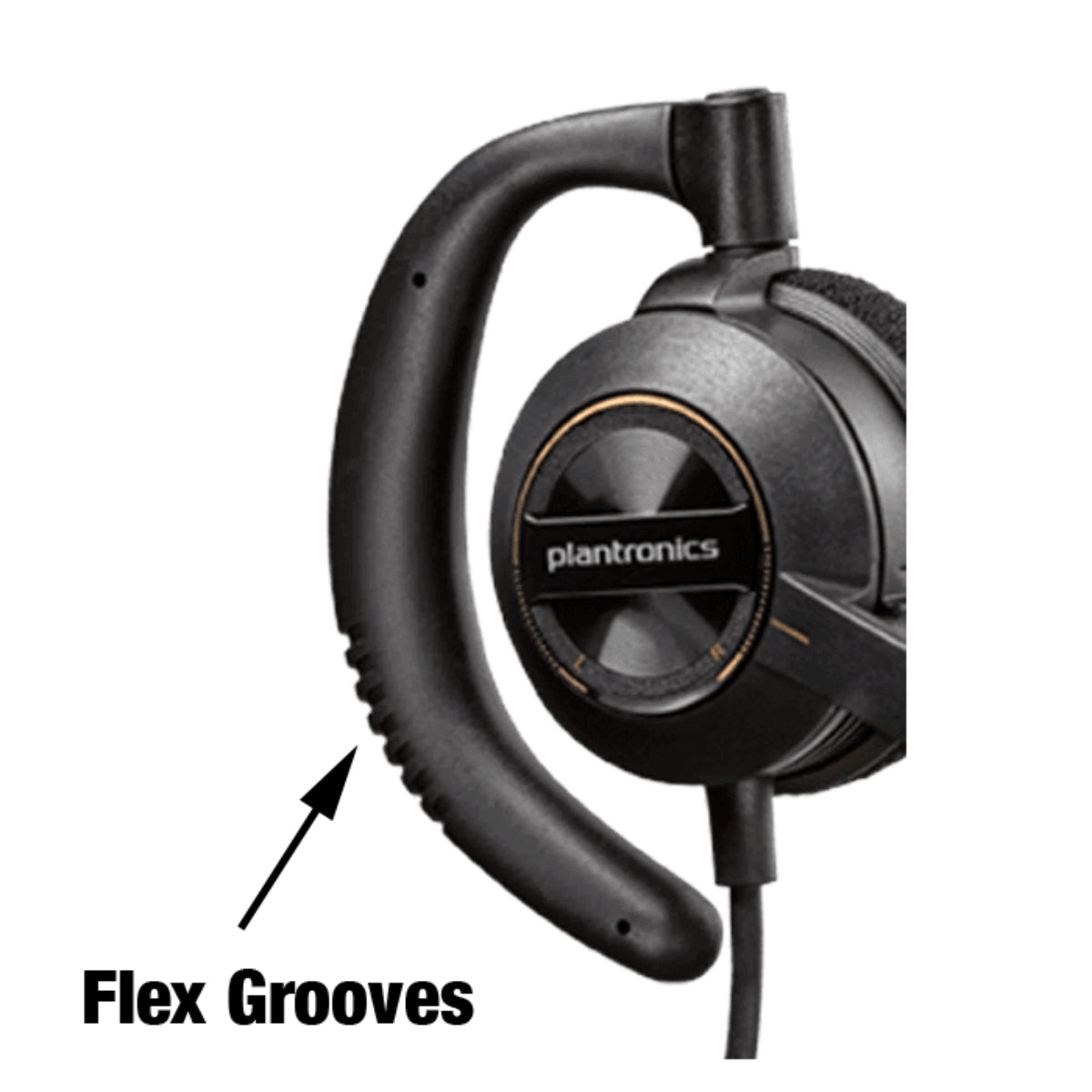 Poly Plantronics - Encore Pro HW540 88828-01 Convertible Headet - Wired Convertible (3 wearing styles) Headset with Boom Mic
