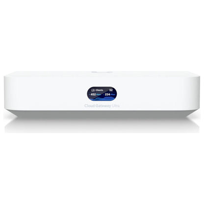 Ubiquiti Networks Cloud Gateway Ultra with 30+ UniFi Device / 300+ Client Support, 1 Gbps Routing with IDS/IPS, 0.96" LCM Status Display, Multi-WAN Load Balancing, USB-C Powered, White | UCG-Ultra