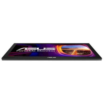 ASUS MB168B Portable Monitor, 15.6" WXGA TN Display, 60Hz Refresh Rate, 11ms Response Time, USB 3.0 Connectivity, Auto-Rotating Display, EzLink Technology, Black | 90LM00I0-B01170