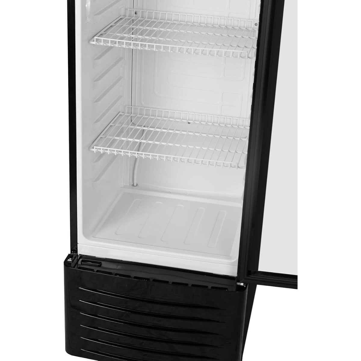 Terim TERSC320W 320L Upright Showcase Chiller – Single Door, Black Finish, Cooler for Beverage Display & Storage