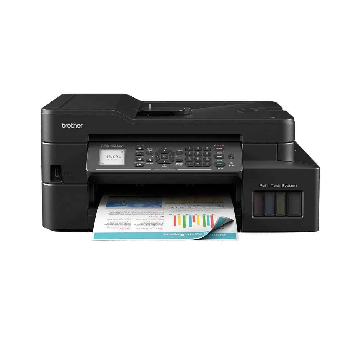 Brother MFC-T920DW Wireless All In One Ink Tank Printer, Automatic 2-Sided Features, Mobile & Cloud Print And Scan, Network Connectivity, High Yield Ink Bottles- MFC-T920DW
