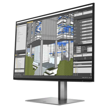 HP G3 Monitor, 24" WUXGA IPS Display, 60Hz Refresh Rate, 5ms (GtG with Overdrive) Response Time, On-Screen Controls, Adjustable Height & Pivot Rotation, 16 10 Aspect Ratio, Silver