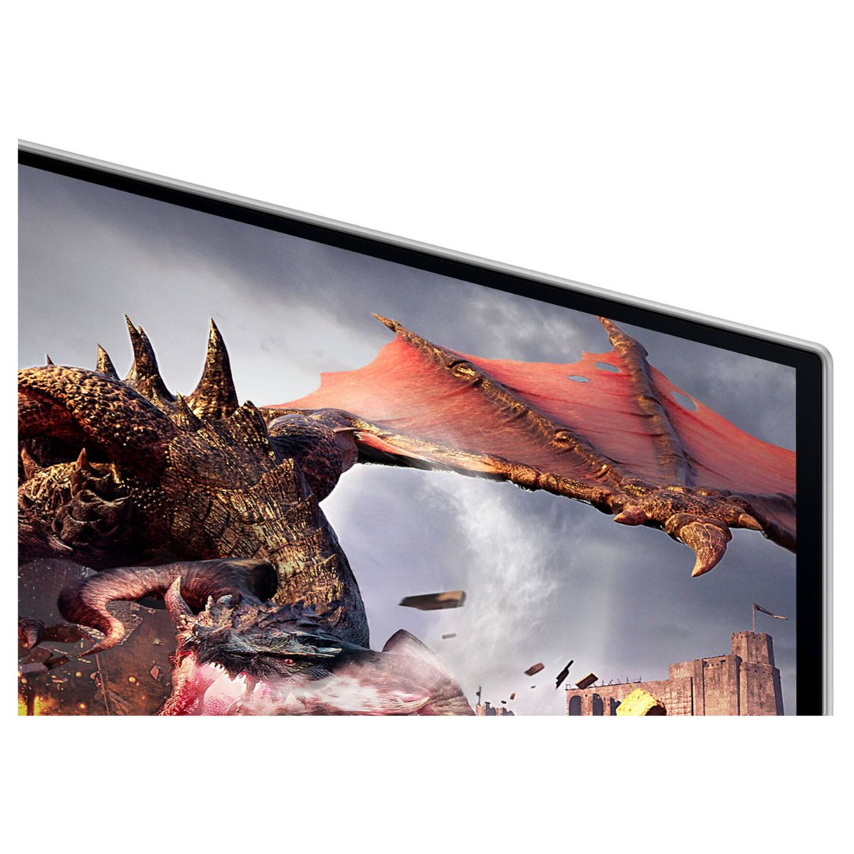 Samsung Odyssey G8 32" 4K UHD OLED Gaming Monitor, 240Hz, 0.03ms, HDR10+, FreeSync, Smart Features, Silver | LS32DG802SMXUE