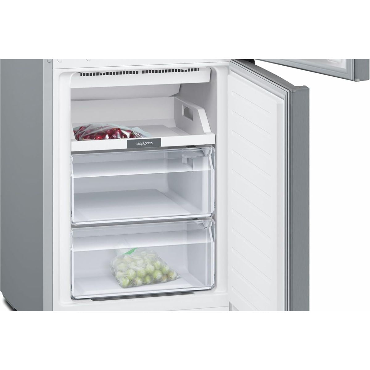 Siemens KG36NNL30M Freestanding Bottom Freezer Refrigerator – 329 Liters, German Engineering, Inox-Look