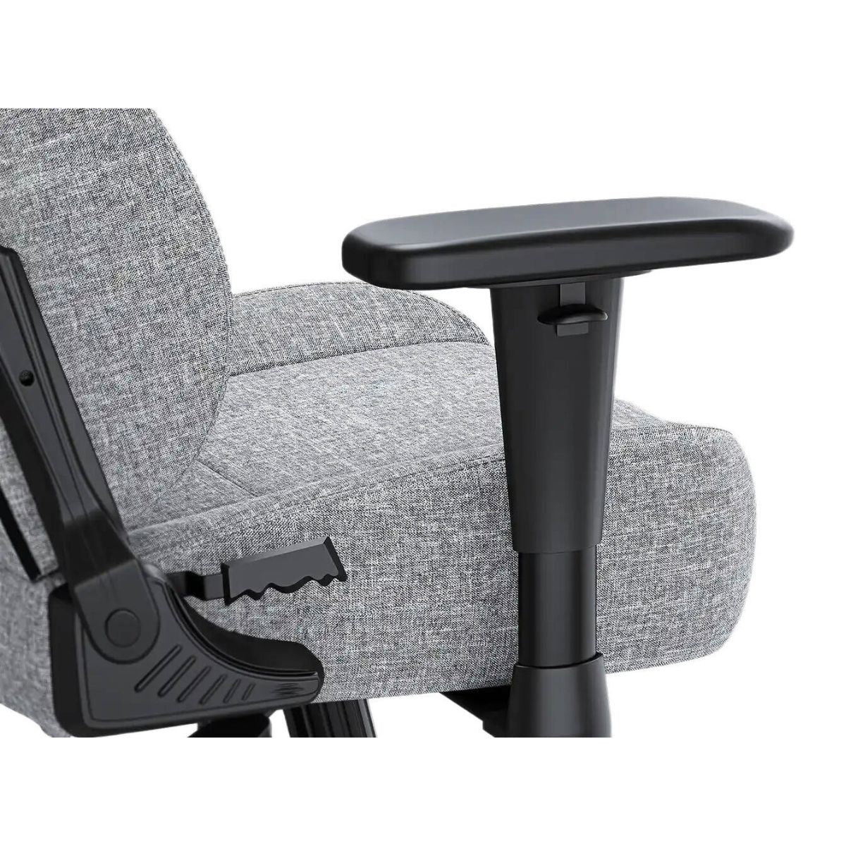 AndaSeat Novis L Gaming Chair | Linen Fabric | Ash Gray | 155–190cm | 5cm Raised Lumbar | AD23-L-01-G-F