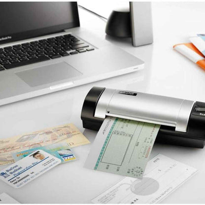 Plustek MobileOffice D620 Handheld Scanner – 600 dpi Optical Resolution, 48-Bit Color, 16-Bit Grayscale, Duplex Card &amp; Document Scanner