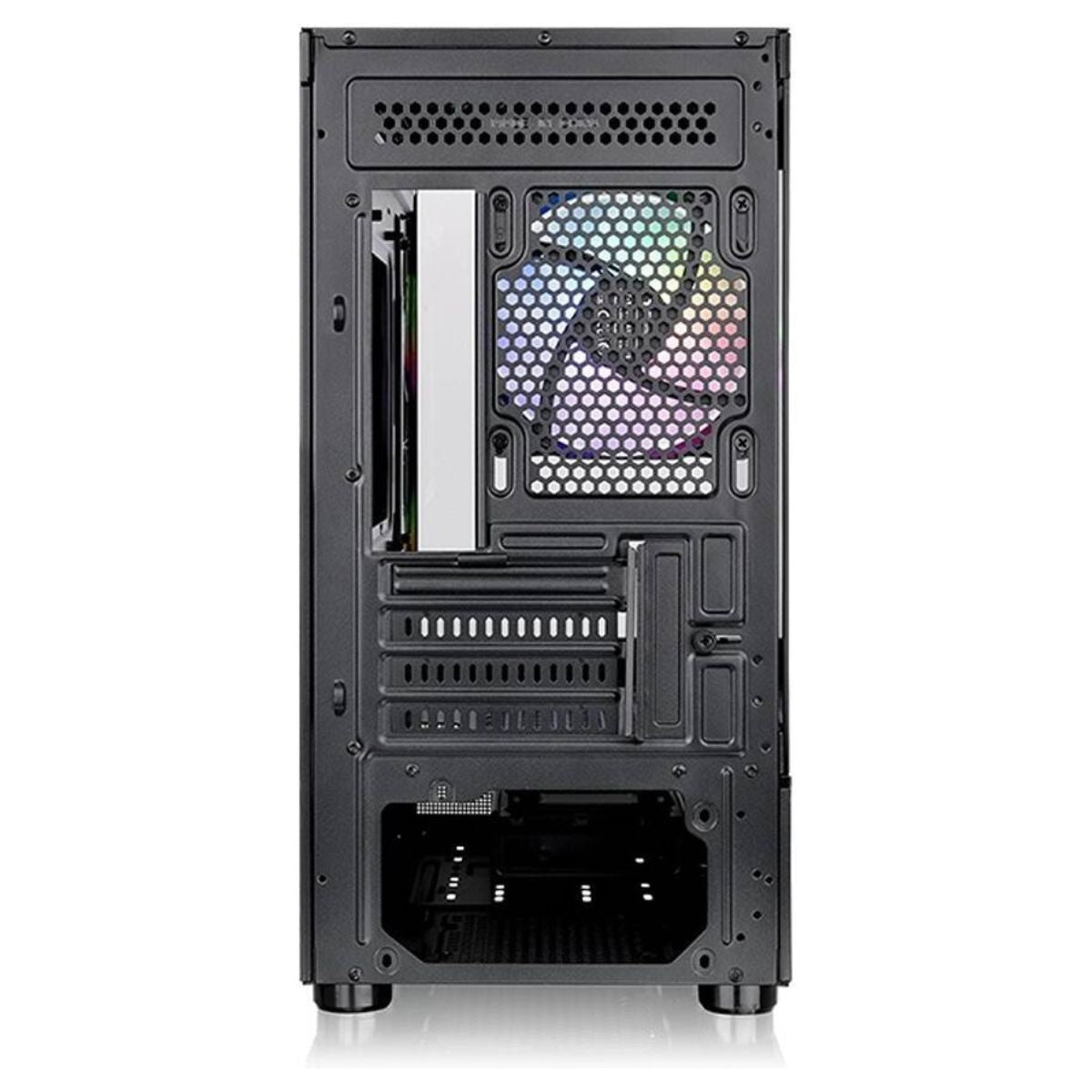 Thermaltake View 170 TG ARGB M-ATX Computer Case, 3x 120mm ARGB Lite Pre-Installed Fans, Up to 280mm Radiator & 7x Fan Support, USB 3.0 x2, HD Audio x1 Interfaces, Black | CA-1Z4-00M1WN-00