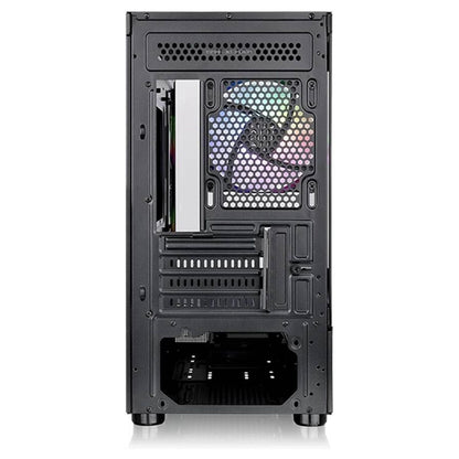 Thermaltake View 170 TG ARGB M-ATX Computer Case, 3x 120mm ARGB Lite Pre-Installed Fans, Up to 280mm Radiator & 7x Fan Support, USB 3.0 x2, HD Audio x1 Interfaces, Black | CA-1Z4-00M1WN-00