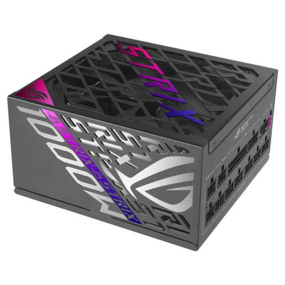 Asus ROG Strix 1000W Fully Modular Power Supply, 80 PLUS Platinum Efficiency, Active PFC, GaN MOSFET, ATX 3.1 Compatible, Cybernetic Lambda A+, Dual Ball Fan bearings, Black