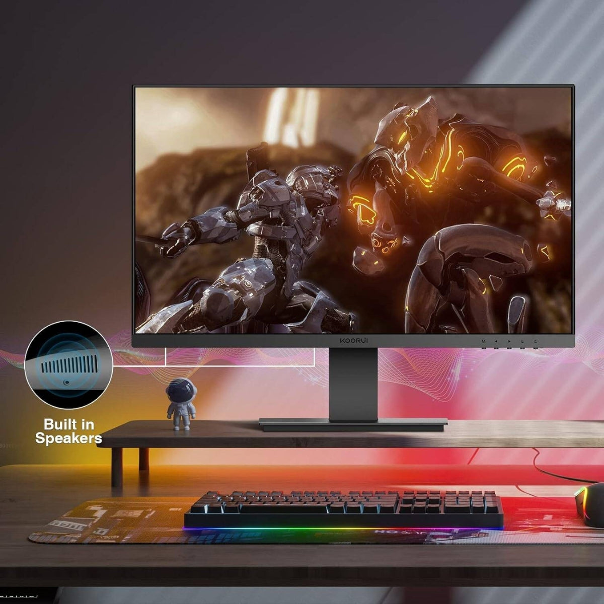 KOORUI S01 Gaming Monitor – 22" VA Display, FHD Resolution, 100Hz Refresh Rate, 4ms (OD) Response Time, FreeSync &amp; G-Sync Compatible