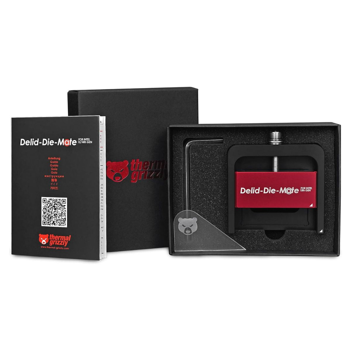Thermal Grizzly Delid-Die-Mate For Intel 13th Gen | Aluminium Delidding Tool | LGA1700 | Intel 12th/13th/14th Gen Core | Direct-Die Cooling