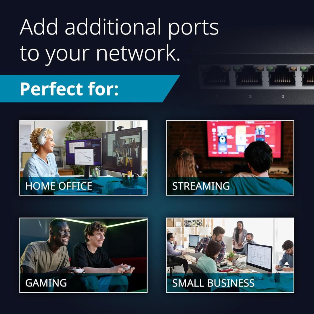 D-Link DGS-108 Unmanaged Switch – 8-Port Gigabit Ethernet, Plug & Play Network Expansion
