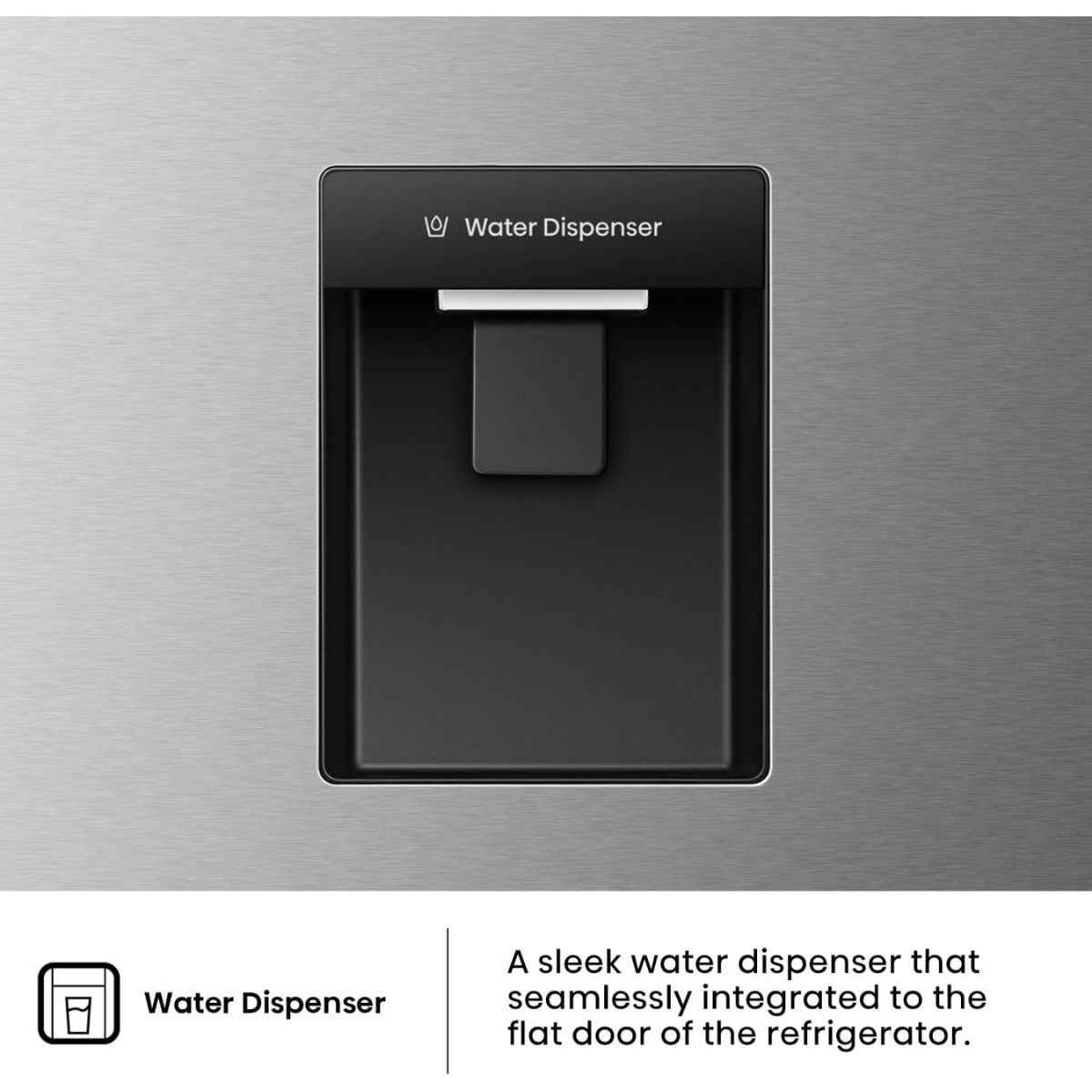 Hisense 500L Bottom‑Mount Refrigerator – RB5P504NMI3, Two‑Door with Water Dispenser & Total No Frost