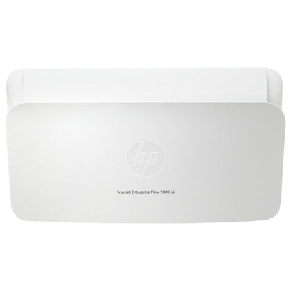 HP ScanJet Enterprise Flow 5000 s5 Scanner, Scans Up To 65ppm / 130 IPM, One Pass Duplex Scanning, Includes 80 Page ADF, USB 3.0 Connectivity, Sheetfed Input Type, 600 DPI Resolution, White | 6FW09A