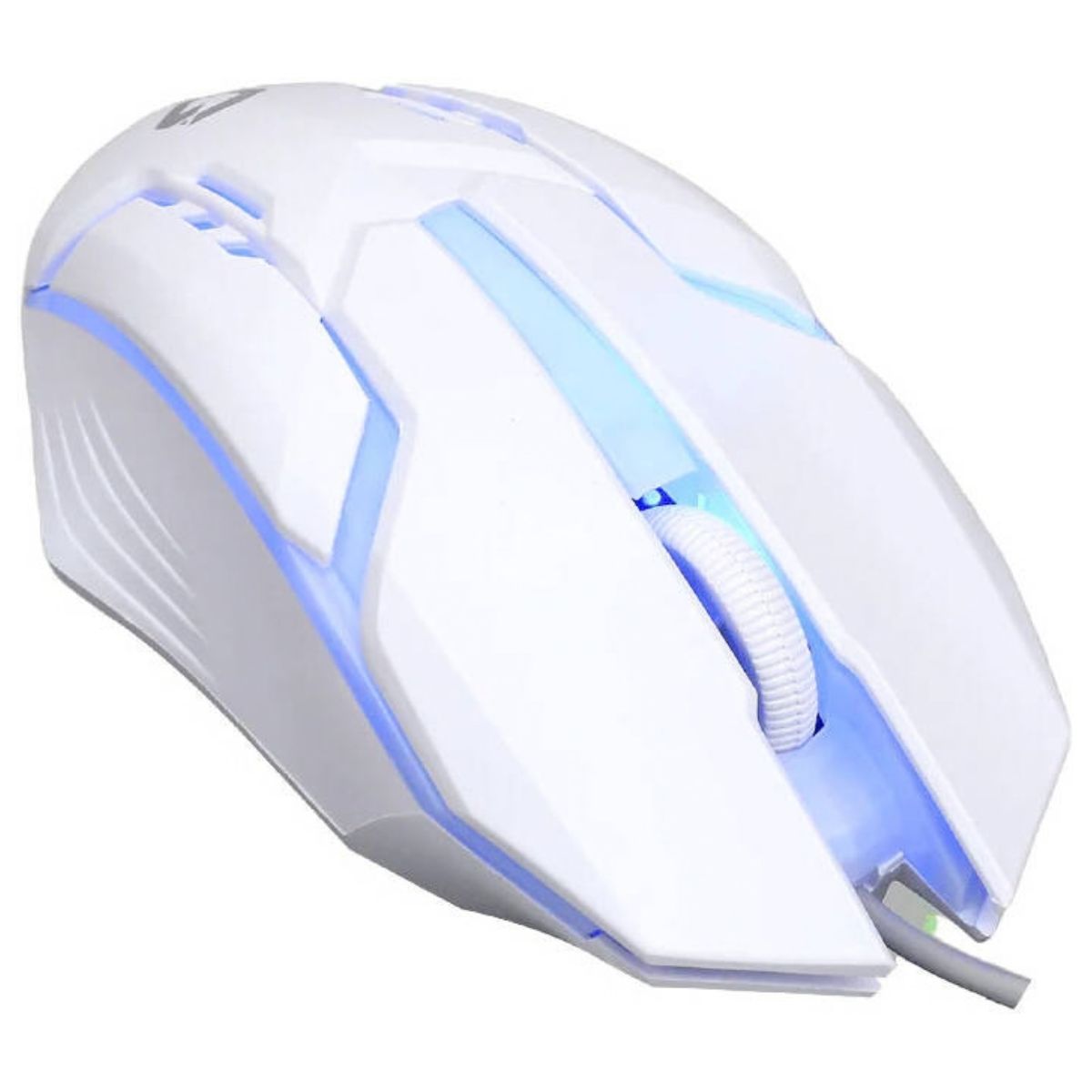 GAMEON GO21KM-W Dominion Wired Keyboard & Mouse Combo | 104 Keys | English & Arabic | Rainbow Backlight | 1600 DPI | 3-Button Mouse | White | GO21KM-W