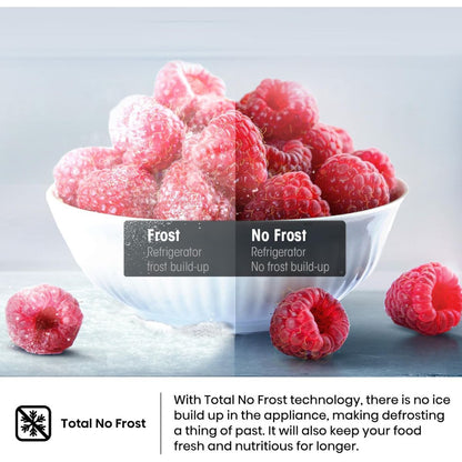 Hisense 599 L Double Door Top Mount Refrigerator – Silver, Model RT599N4AS