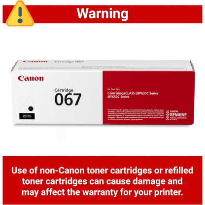 Canon 067 Black Original Toner Cartridge – Sharp Black Printing, Reliable Canon Performance