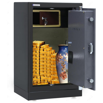 Rubik Large Executive Digital Safe Box, Dual Security Lock -RB73XTD (80x48x40cm) Black/Grey