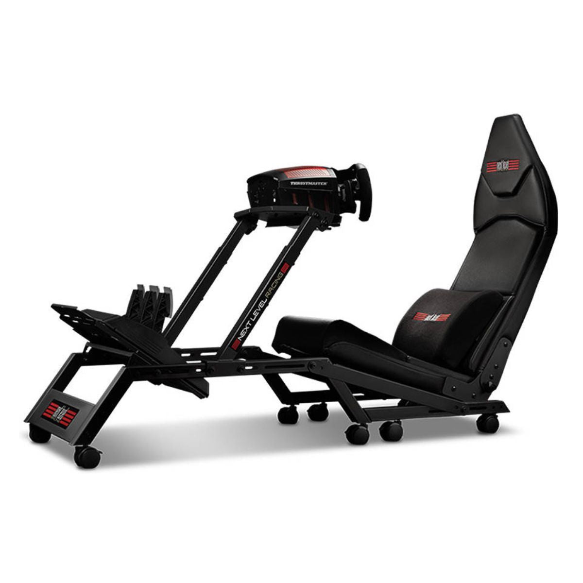 Next Level Racing F-GT Simulator Cockpit Gaming Chair – Dual Position Formula &amp; GT Racing Cockpit, Fully Adjustable, Seat Slider, Gear Shifter Support &amp; Lumbar Support Cushion, Black (NLR-S010)