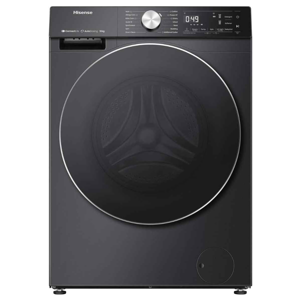 Hisense 7S Series  10kg Heat Pump Dryer – DH7S107BB, Smart Wi-Fi & AI Super Dry (Premium Black)