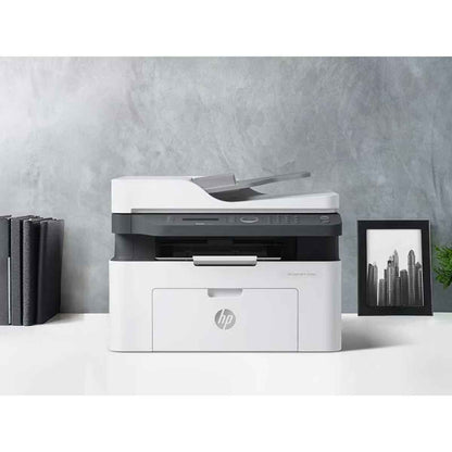 HP MFP 137fnw Multifunction Laser Printer, Print/Copy/Scan, 20ppm Printing Speed, Ethernet Interface, 150 Sheets Input Capacity, ‎128MB RAM Size, White | ‎4ZB84A