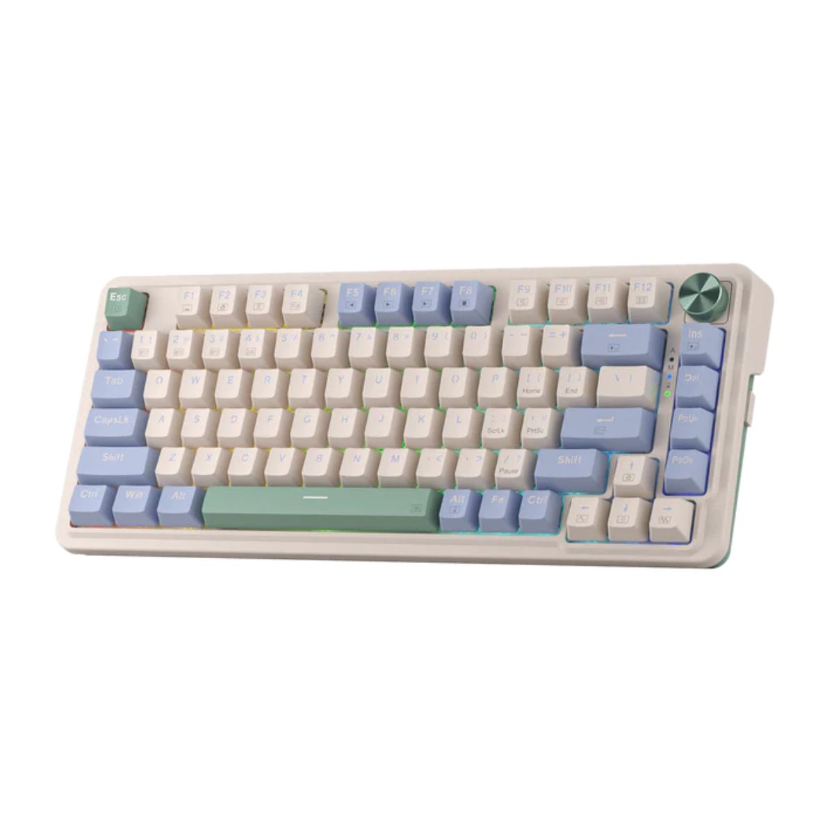 Redragon UCAL K673 PRO Wireless 75% Gaming Keyboard – Tri-Mode, Gasket Design, Hot-Swappable, RGB, Knob Control (Multiple Colors)