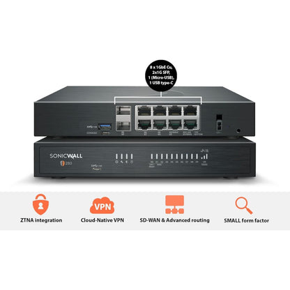 SonicWall TZ280 Gen 8 Firewall Appliance – Hardware Only, No Subscription
