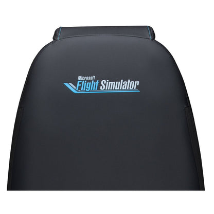 Next Level Racing Flight Simulator Microsoft Flight Simulator Edition Seat | Premium PU Leather | Integrated Adjustable Lumbar Support | Ergonomic Design | Up to 150kg User Capacity | Black | NLR-S044B