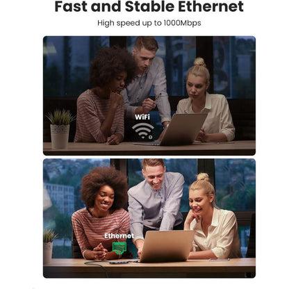 UGREEN USB-C Multiport Converter | 3 x USB 3.0 | HDMI | VGA | RJ45 Gigabit Ethernet | SD/TF Card Reader | USB-C PD Charging Hub